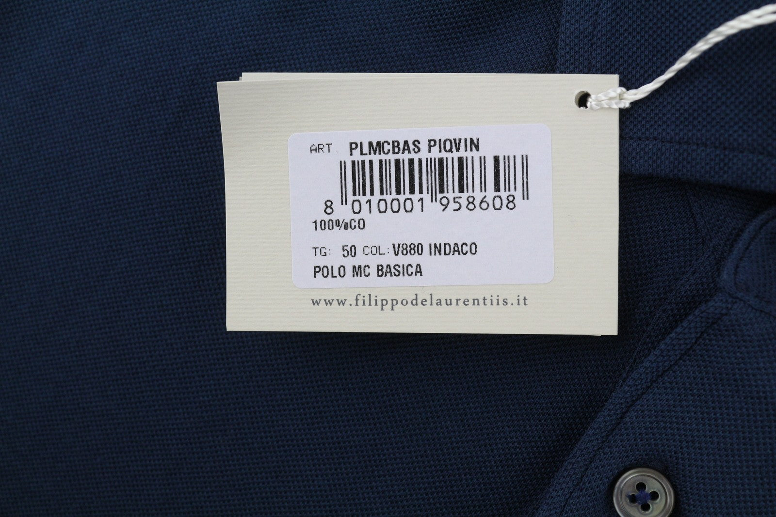 Blue Cotton Polos