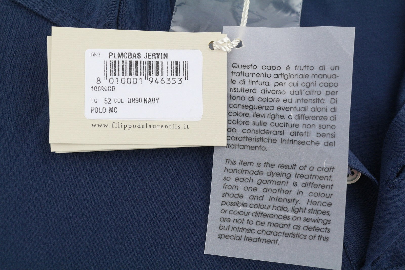 Blue Cotton Polos
