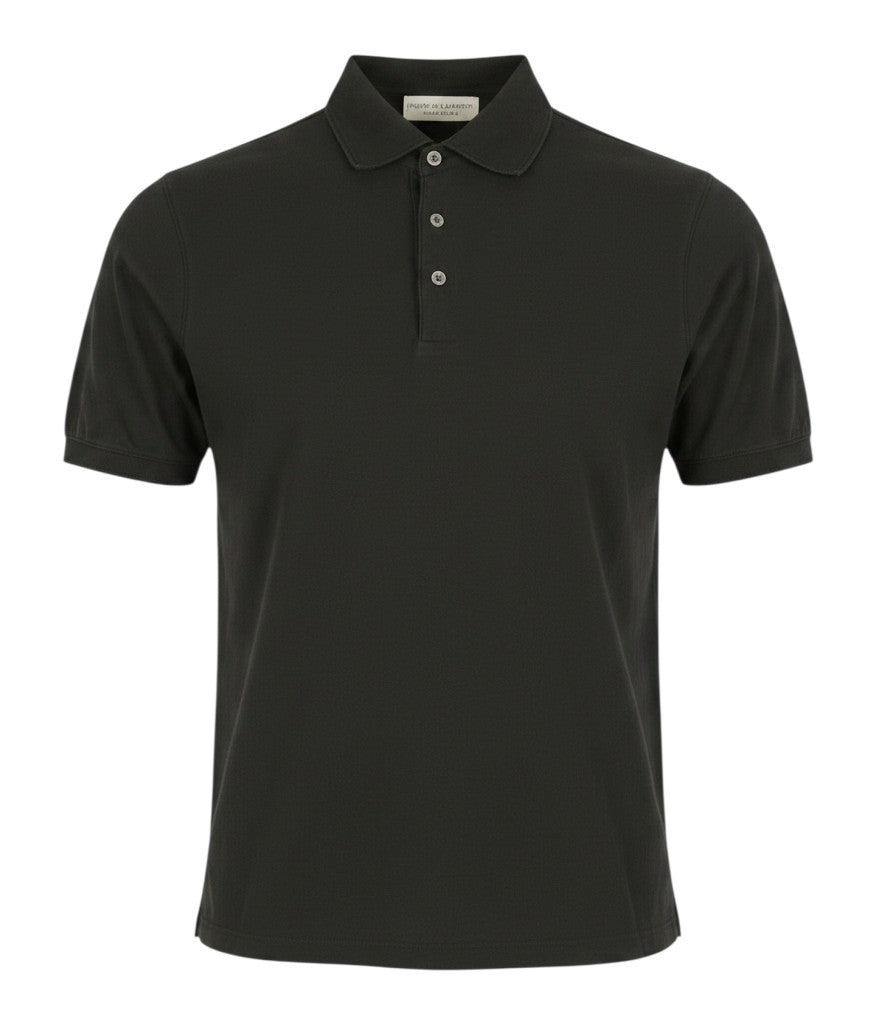 Black Cotton Polos