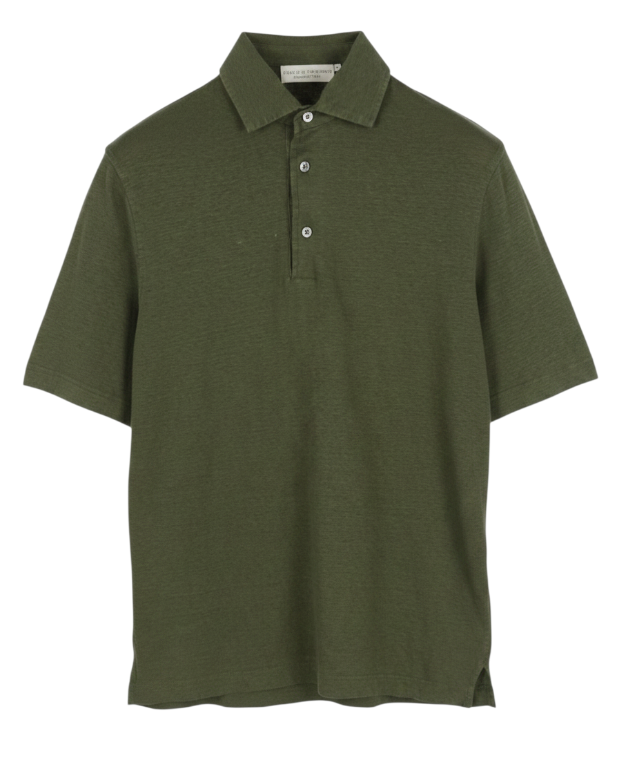 Green Linen Polos