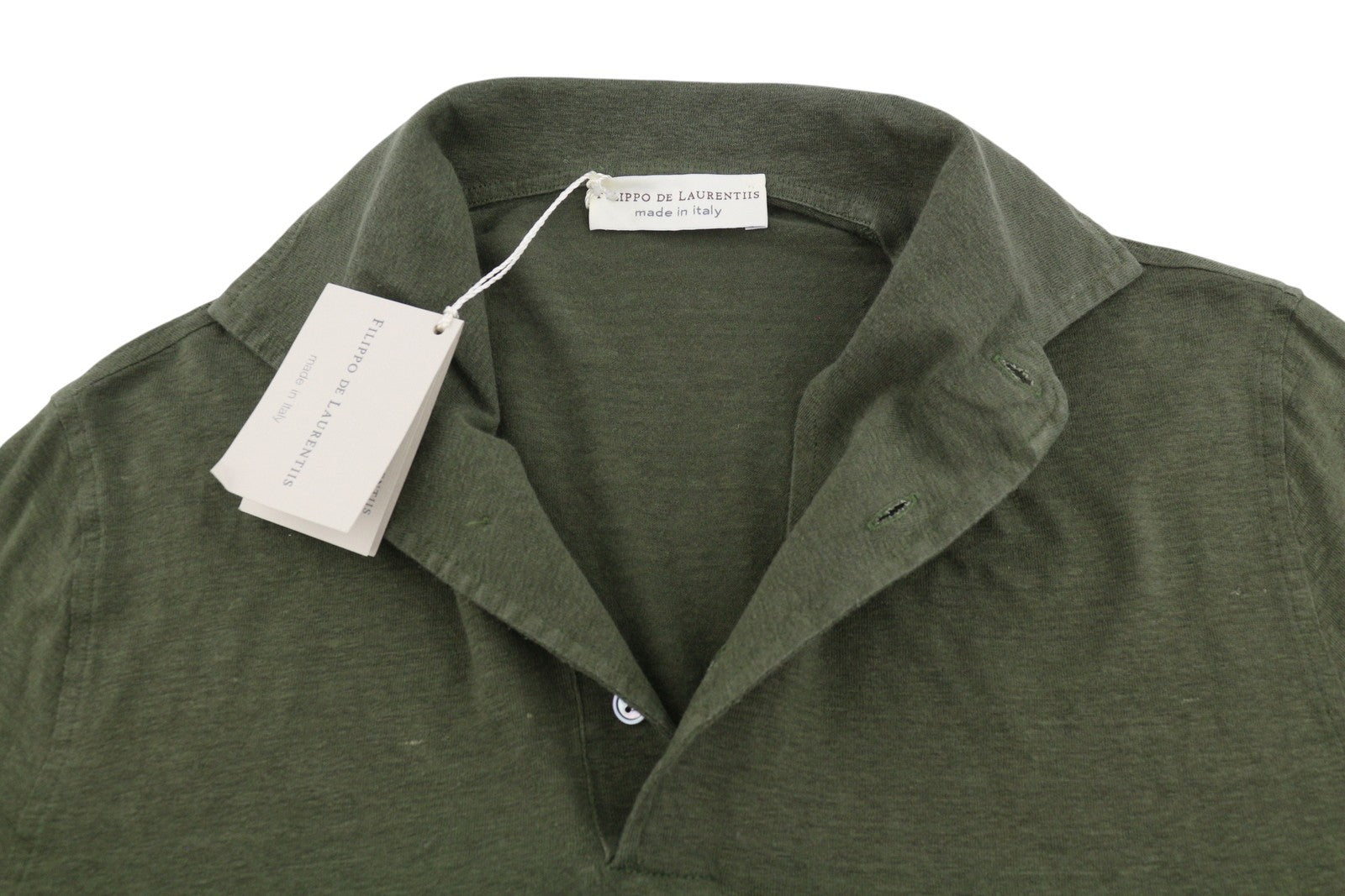 Green Linen Polos