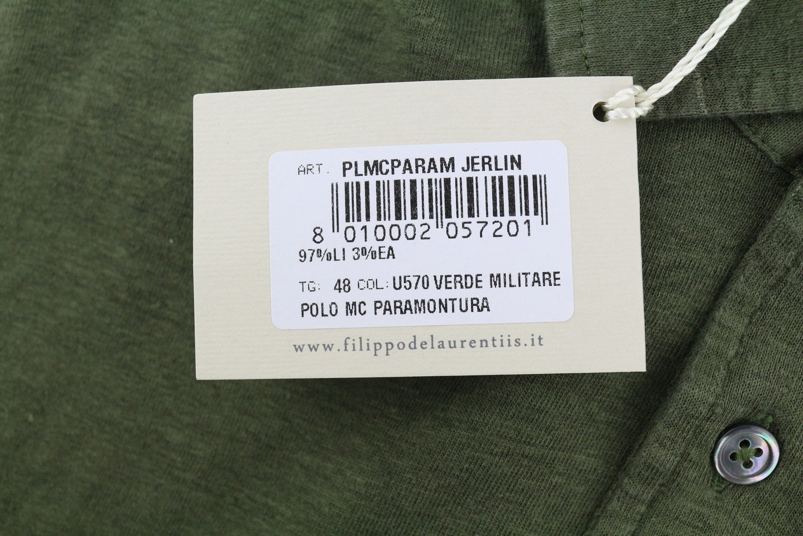 Green Linen Polos