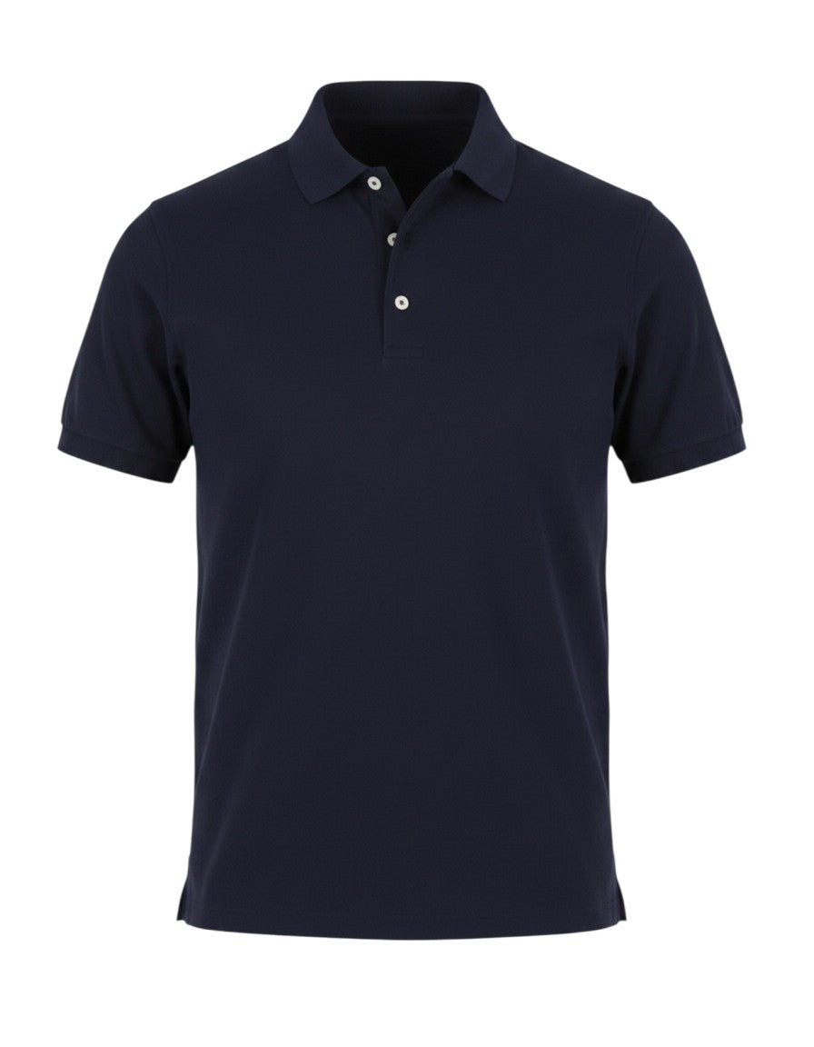 Blue Cotton Polos
