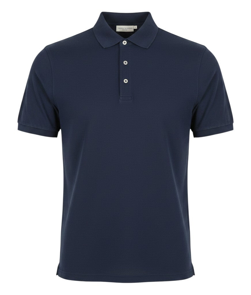 Blue Cotton Polos