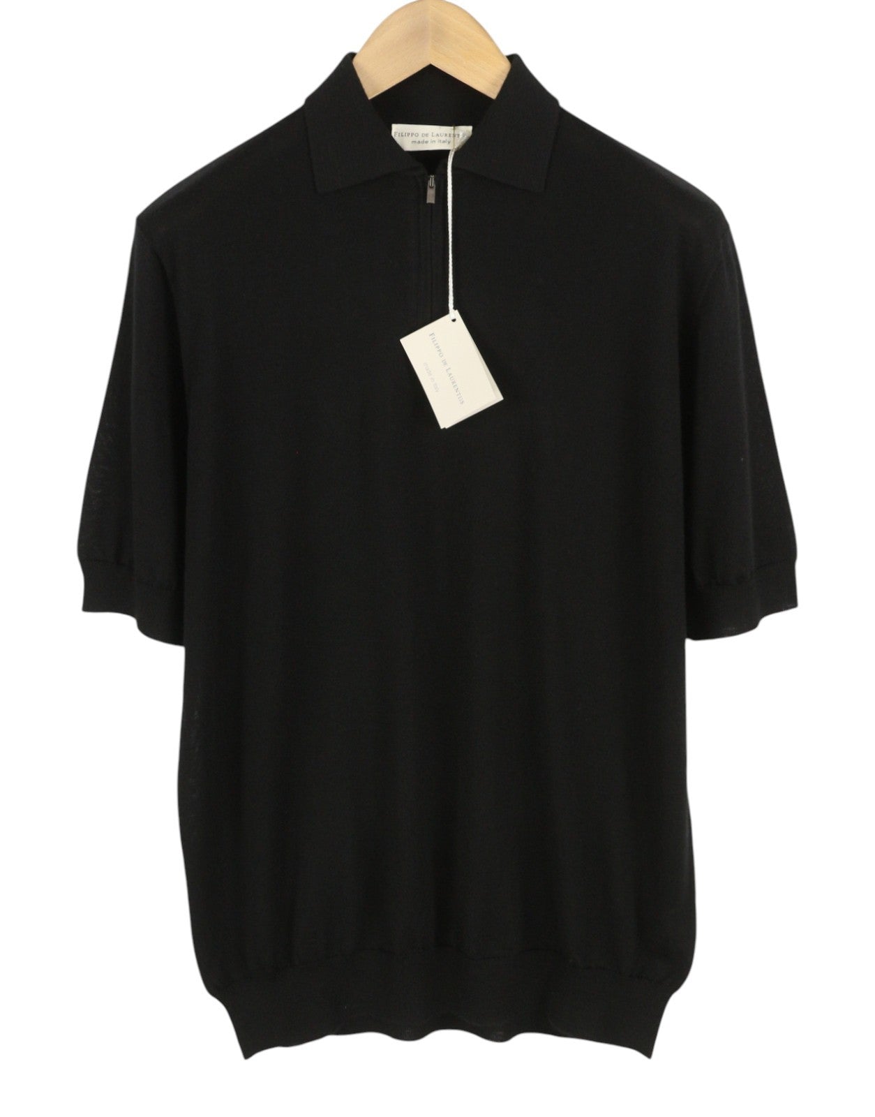 Black Wool Polos