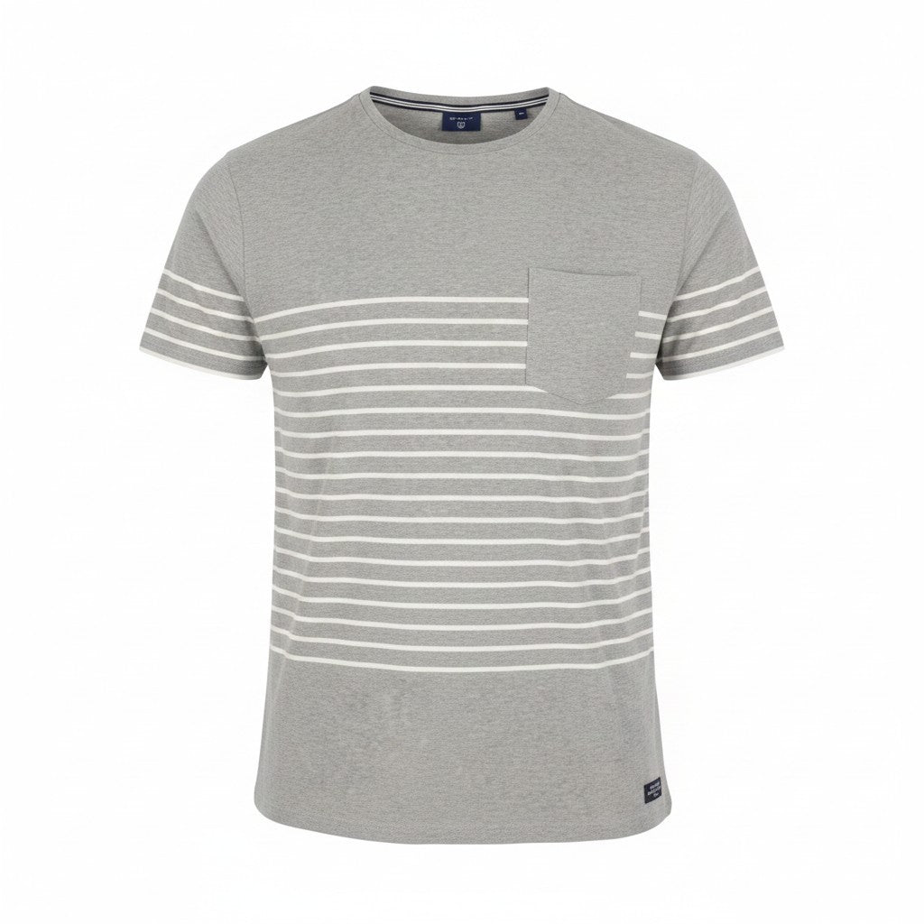 T-shirt Placed Breton Stripe
