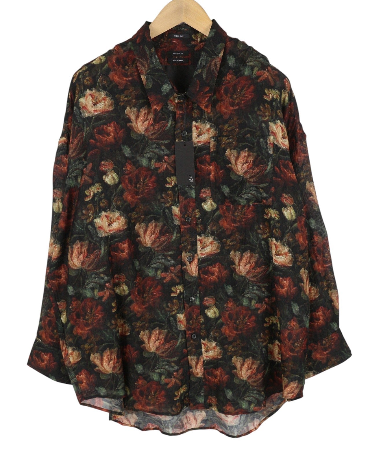 Chemise à col tombant