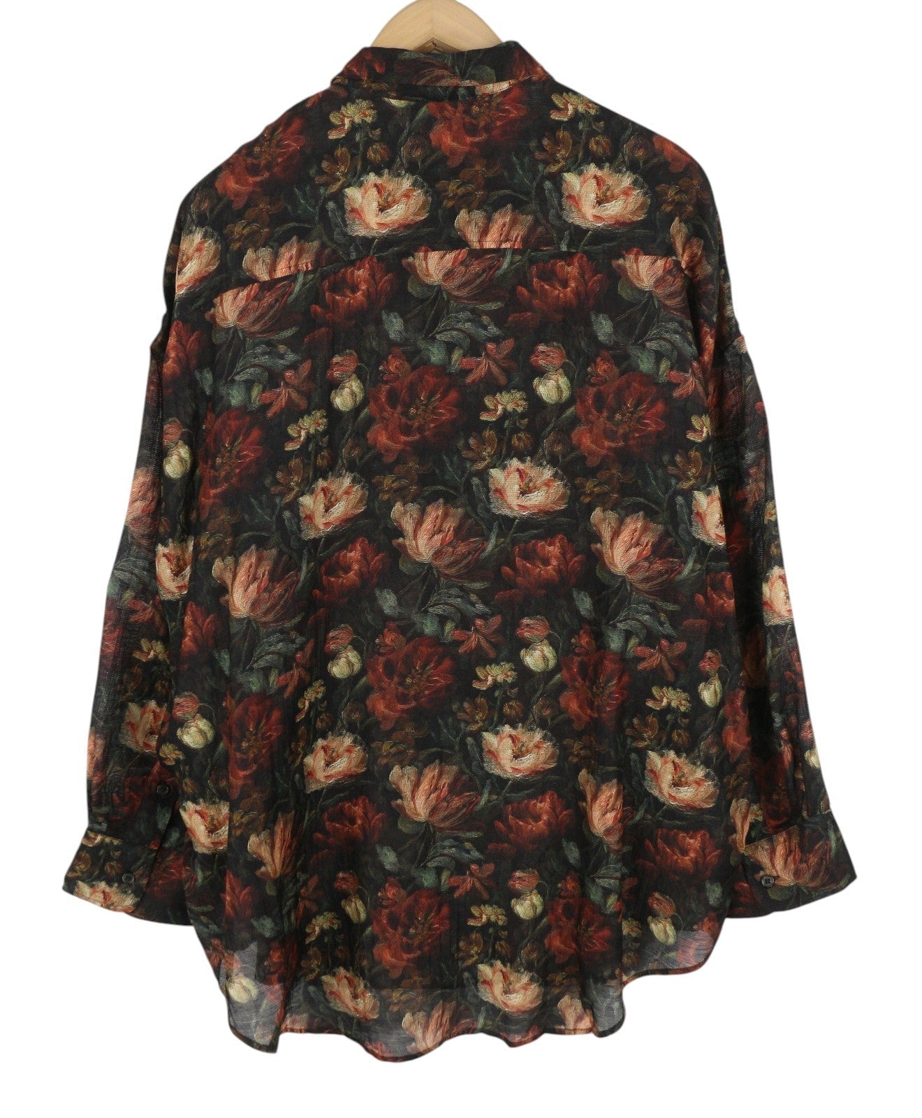 Chemise à col tombant