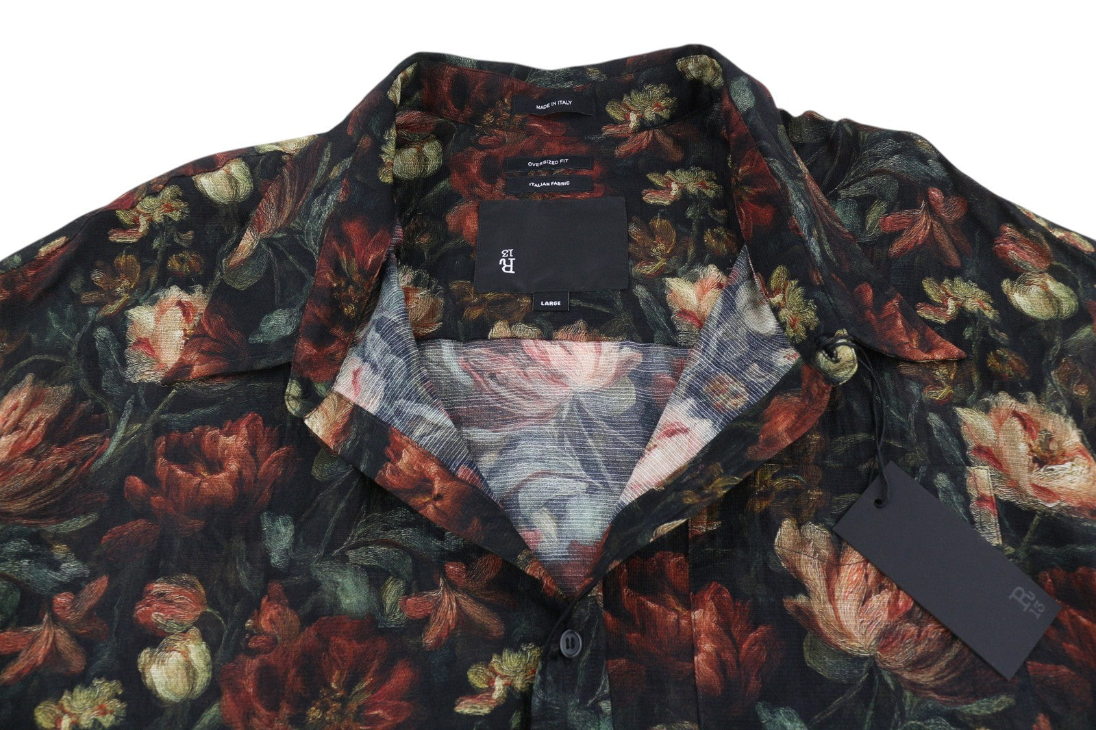 Chemise à col tombant