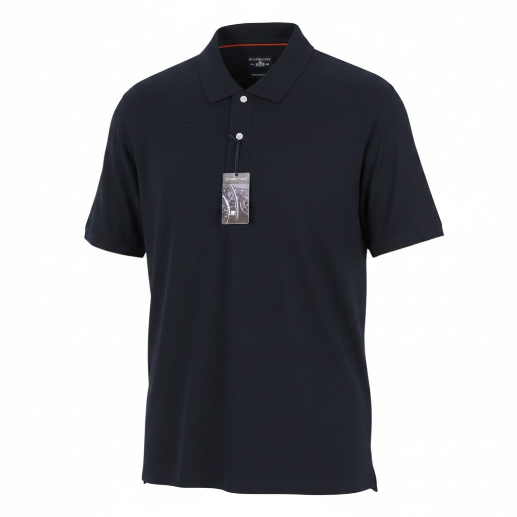 Polo in cotone blu