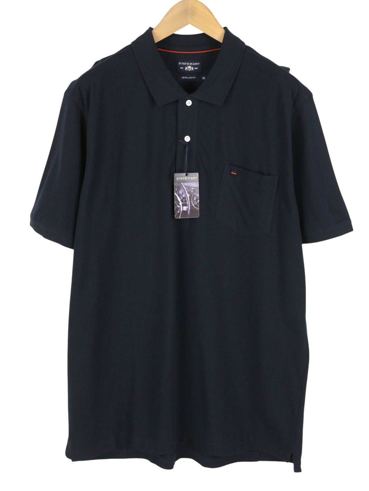 Polo in cotone blu