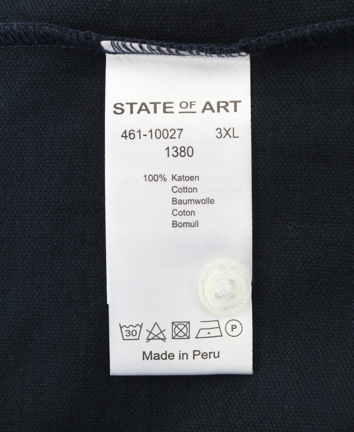 Polo in cotone blu
