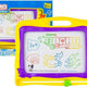 Blackboard With Stamps And Colorful Background