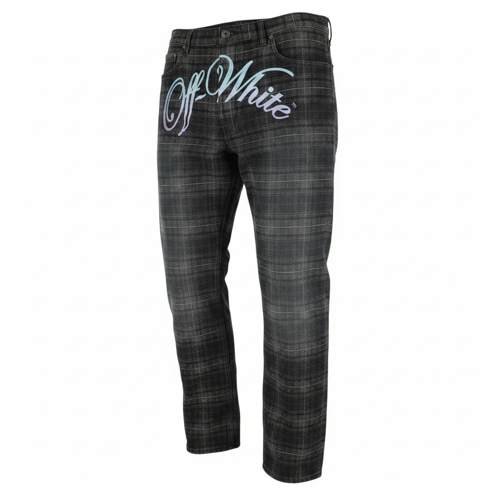 Vaqueros C/o Virgil Abloh Check Jaquard Slim Relaxed Check
