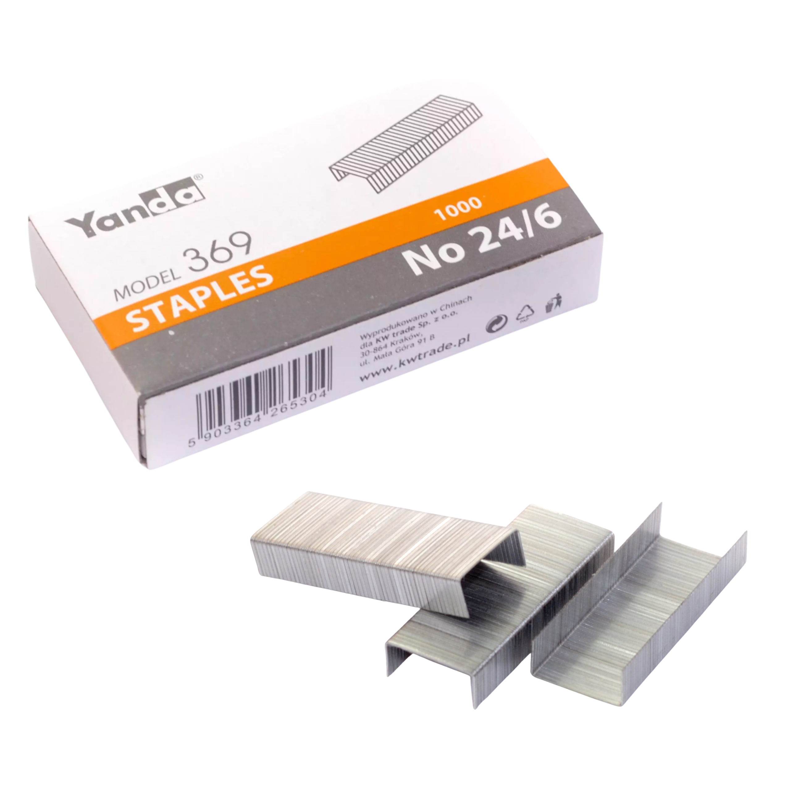 Yanda Standard Office Staples 24/6 – 1000 Pcs