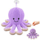 Plush Octopus Plush Toy With Suction Cup Purple 16 Cm