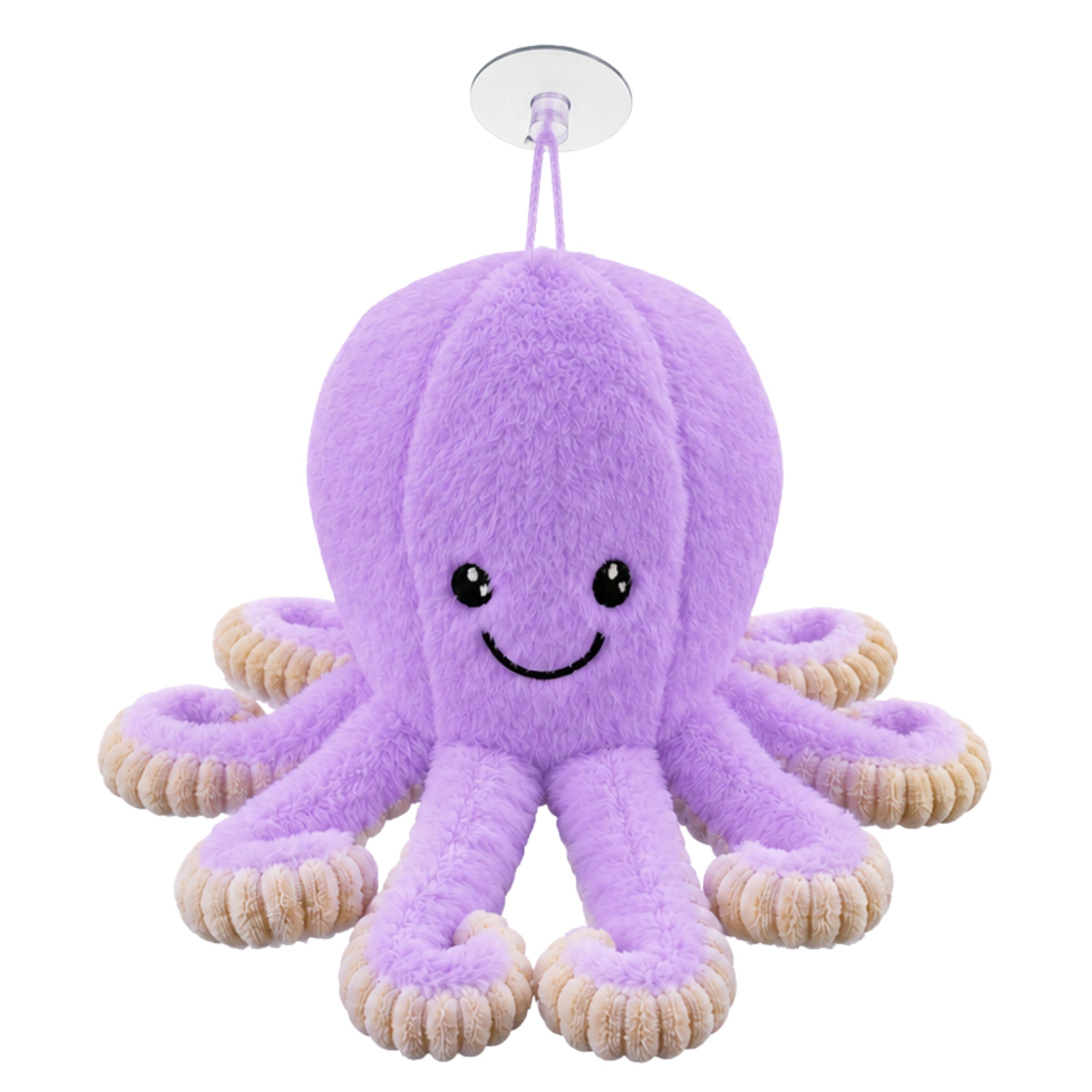 Plush Octopus Plush Toy With Suction Cup Purple 16 Cm