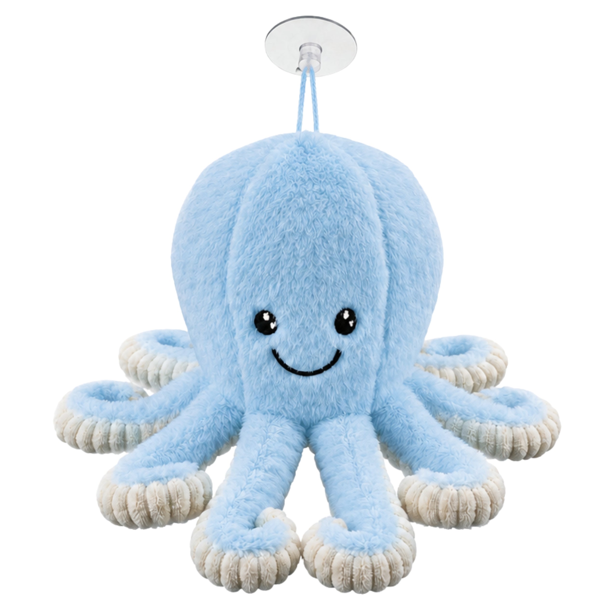 Plush Octopus Plush Toy With Suction Cup Blue 16 Cm