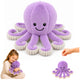 Peluche Poulpe Peluche Doudou Avec Tentacules Elastiques Violet 30 Cm