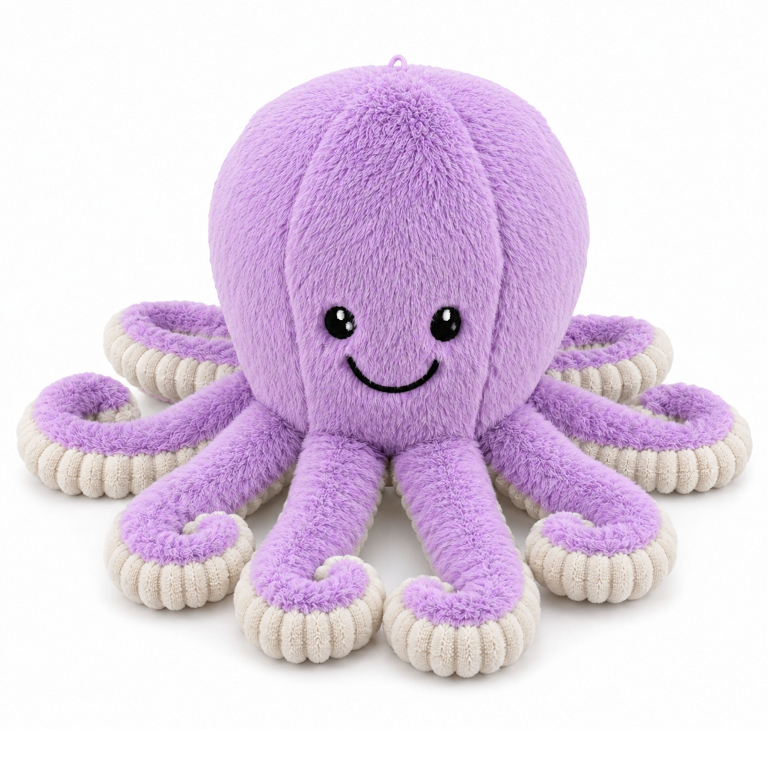 Peluche Poulpe Peluche Doudou Avec Tentacules Elastiques Violet 30 Cm