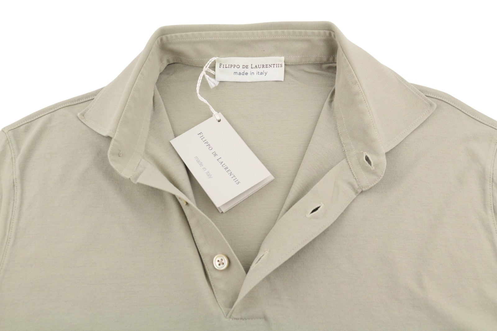 Beige Cotton Polos