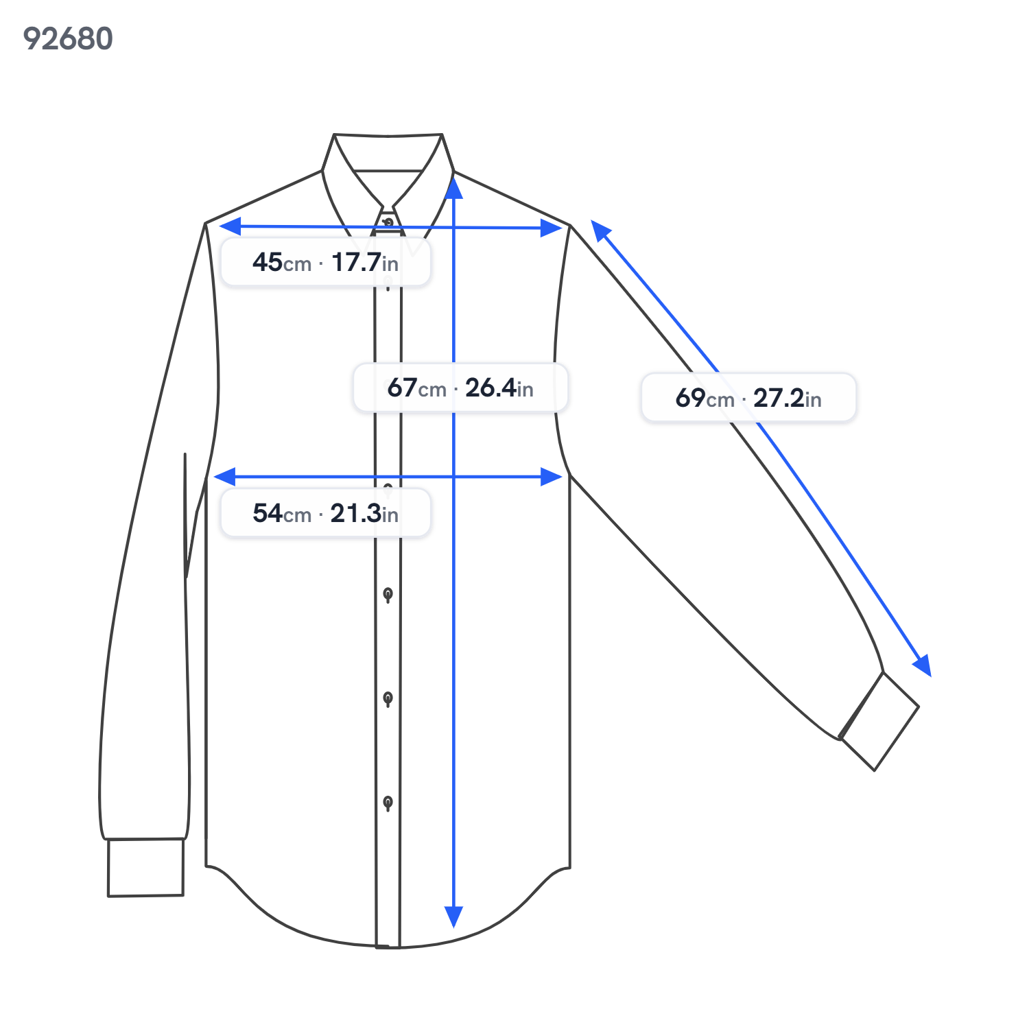Blue Cotton T-shirt