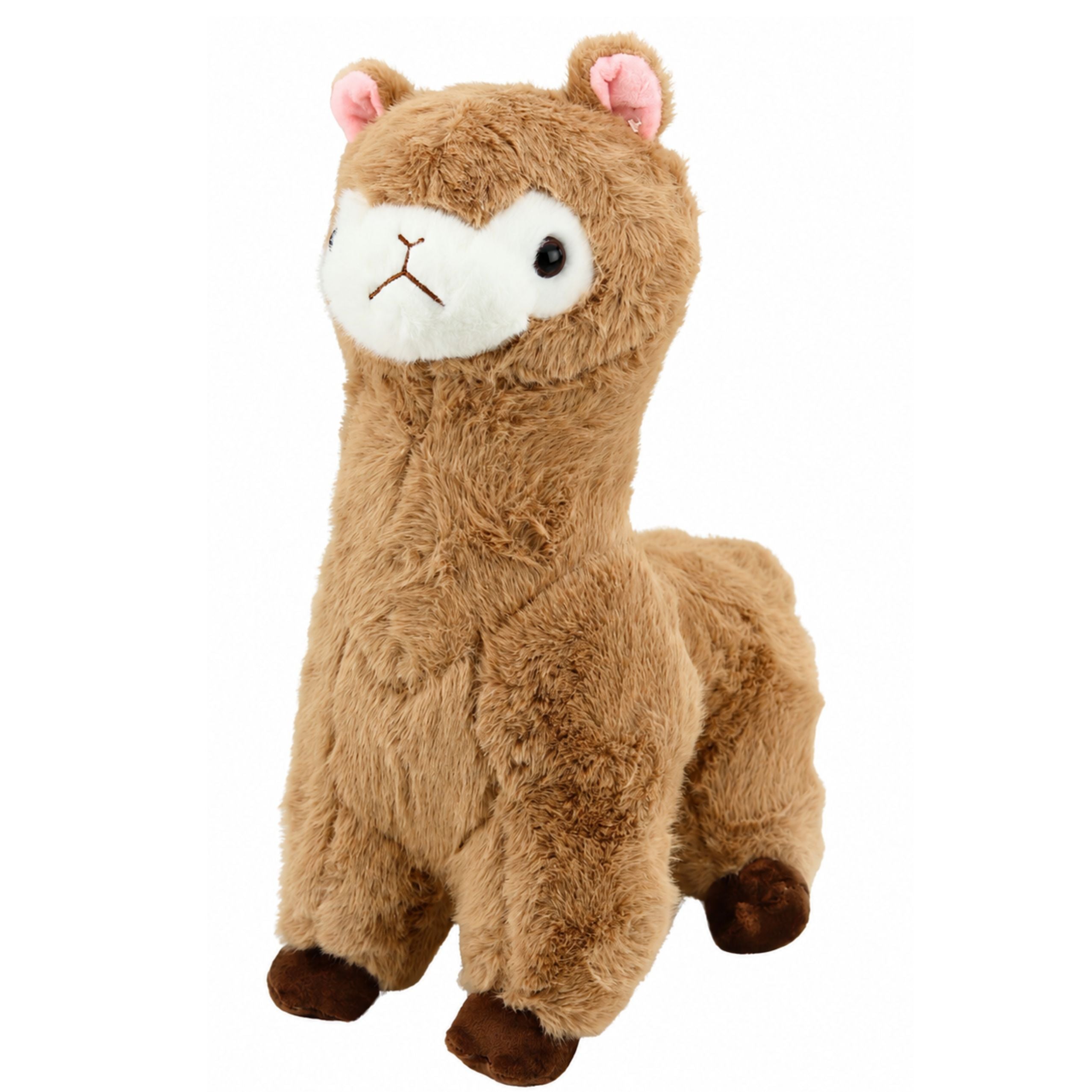 Plush Alpaca Plush Toy Cuddly Toy Soft Fur Beige 28 Cm