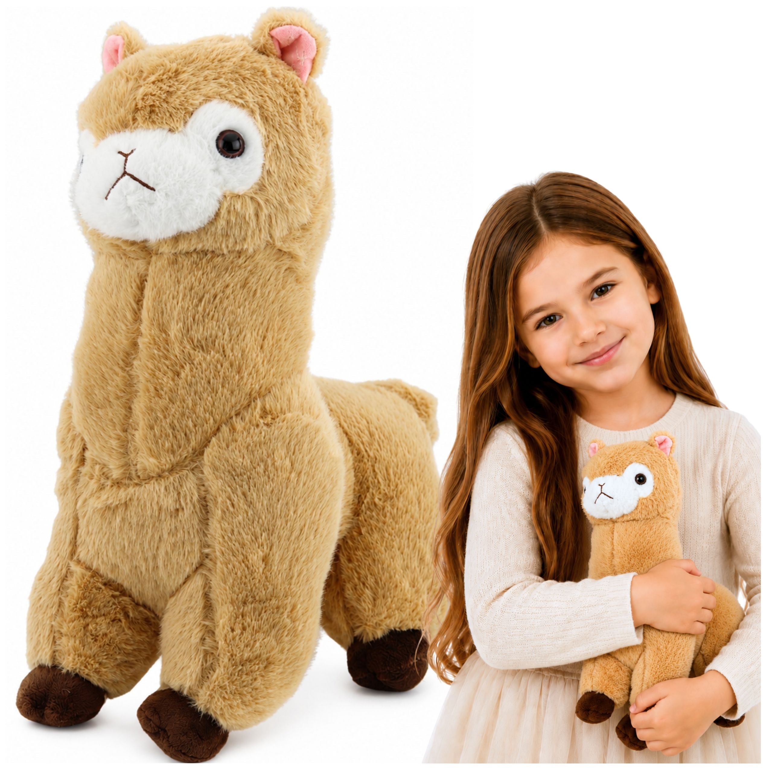 Plush Alpaca Llama Plush Toy Cuddly Toy Soft Fur Cream 28 Cm