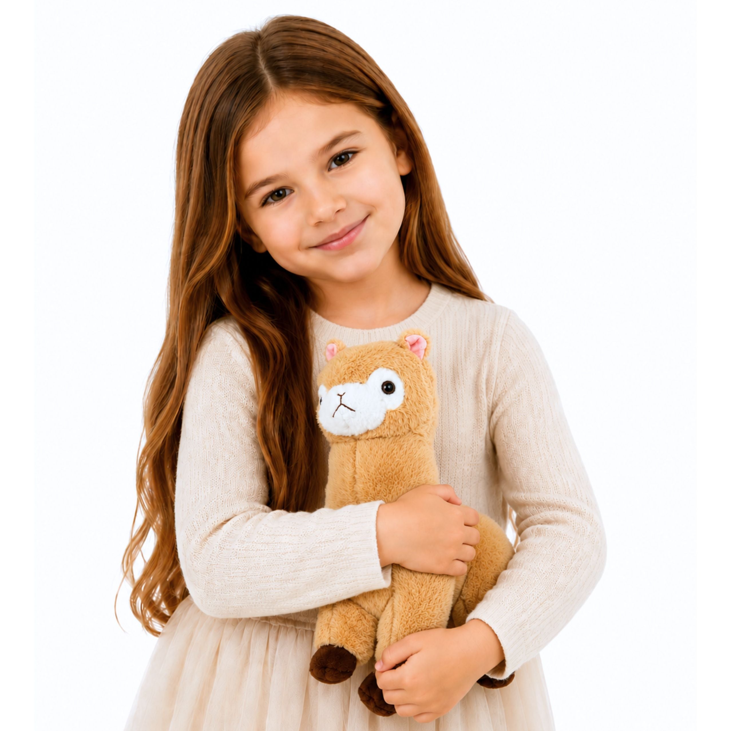 Plush Alpaca Llama Plush Toy Cuddly Toy Soft Fur Cream 28 Cm