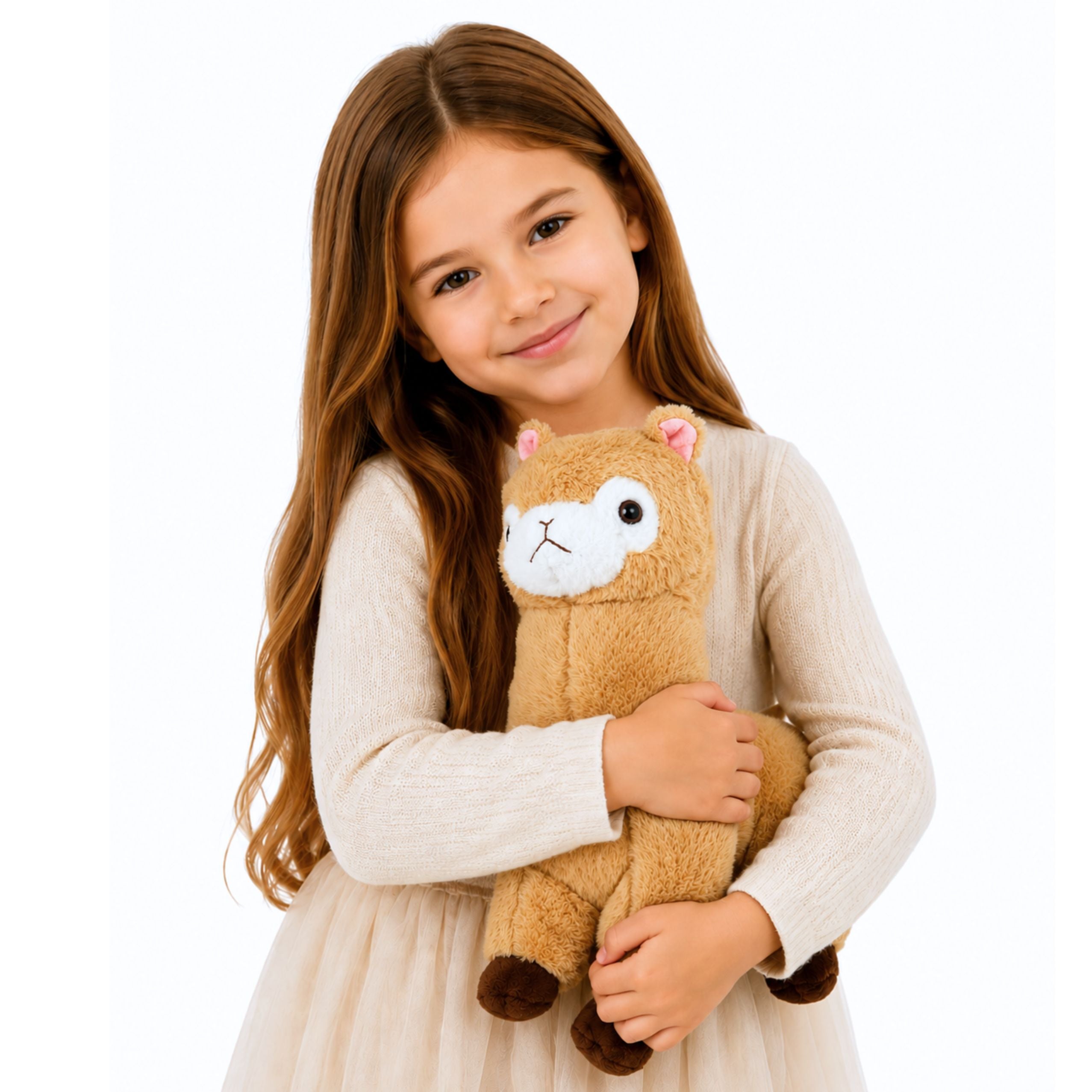 Plush Alpaca Llama Plush Toy Cuddly Toy Soft Fur Cream 38 Cm