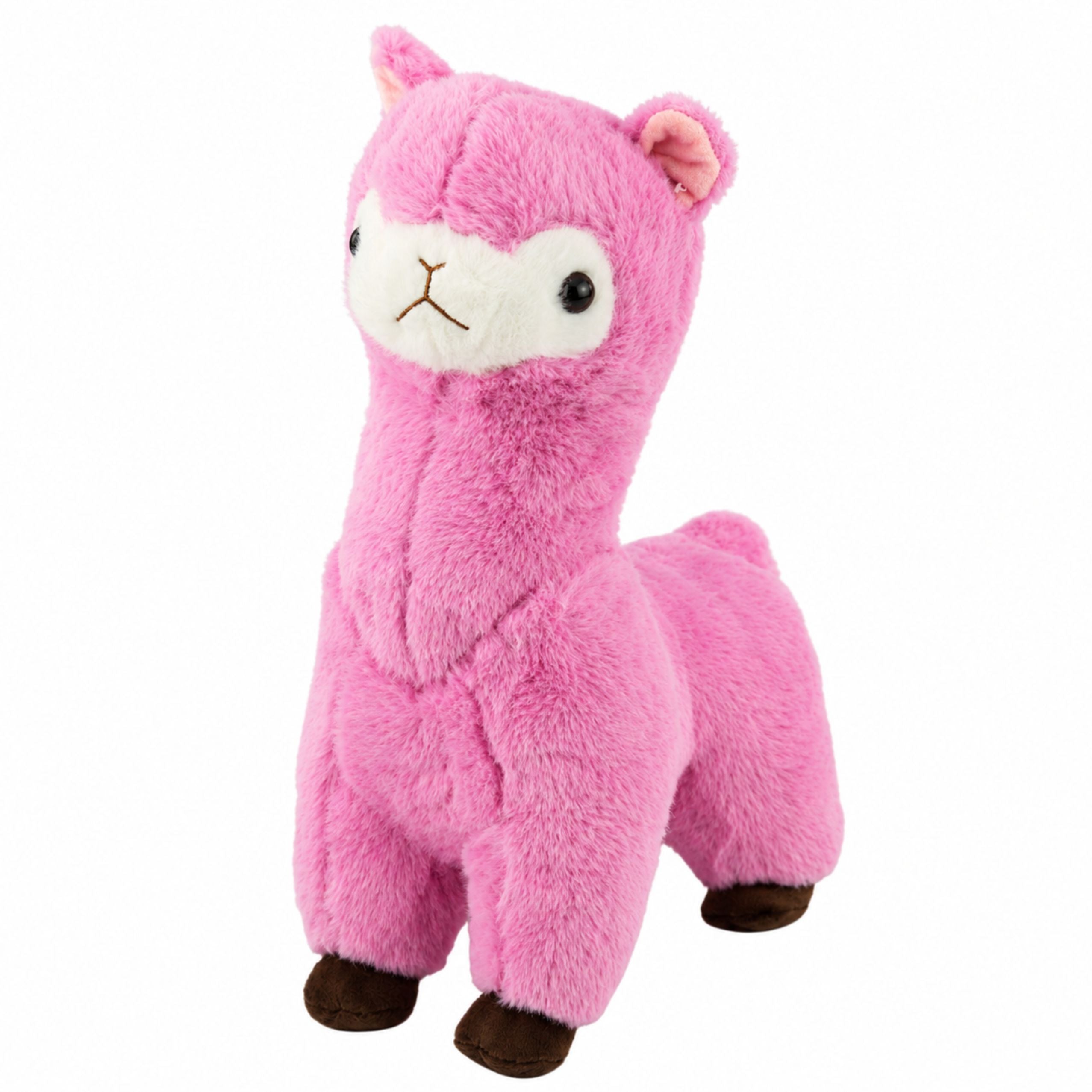 Plush Alpaca Llama Plush Toy Cuddly Toy Soft Fur Pink 38 Cm