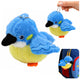 Plush Bird Mascot On A Keychain With A Pendant Blue 9 Cm