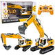 Remote Controlled Rc Crawler Excavator Lights And Sounds Yellow 1:16