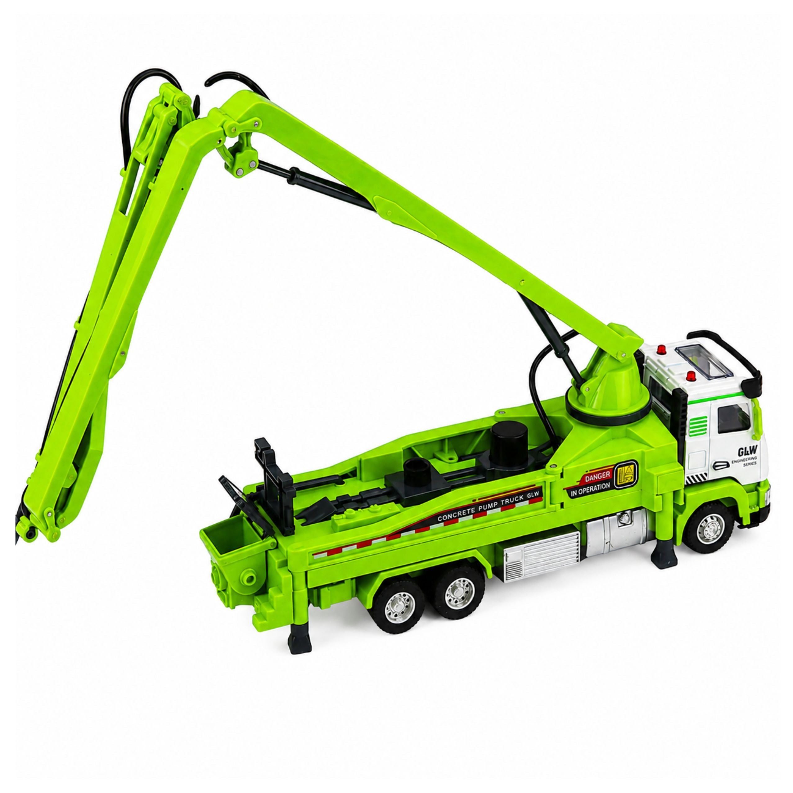 Concrete Pump Truck With Lights Sounds Water Drive 1:40