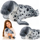 Seal Plush Mascot Cuddly Toy Realistic Gray 50 Cm