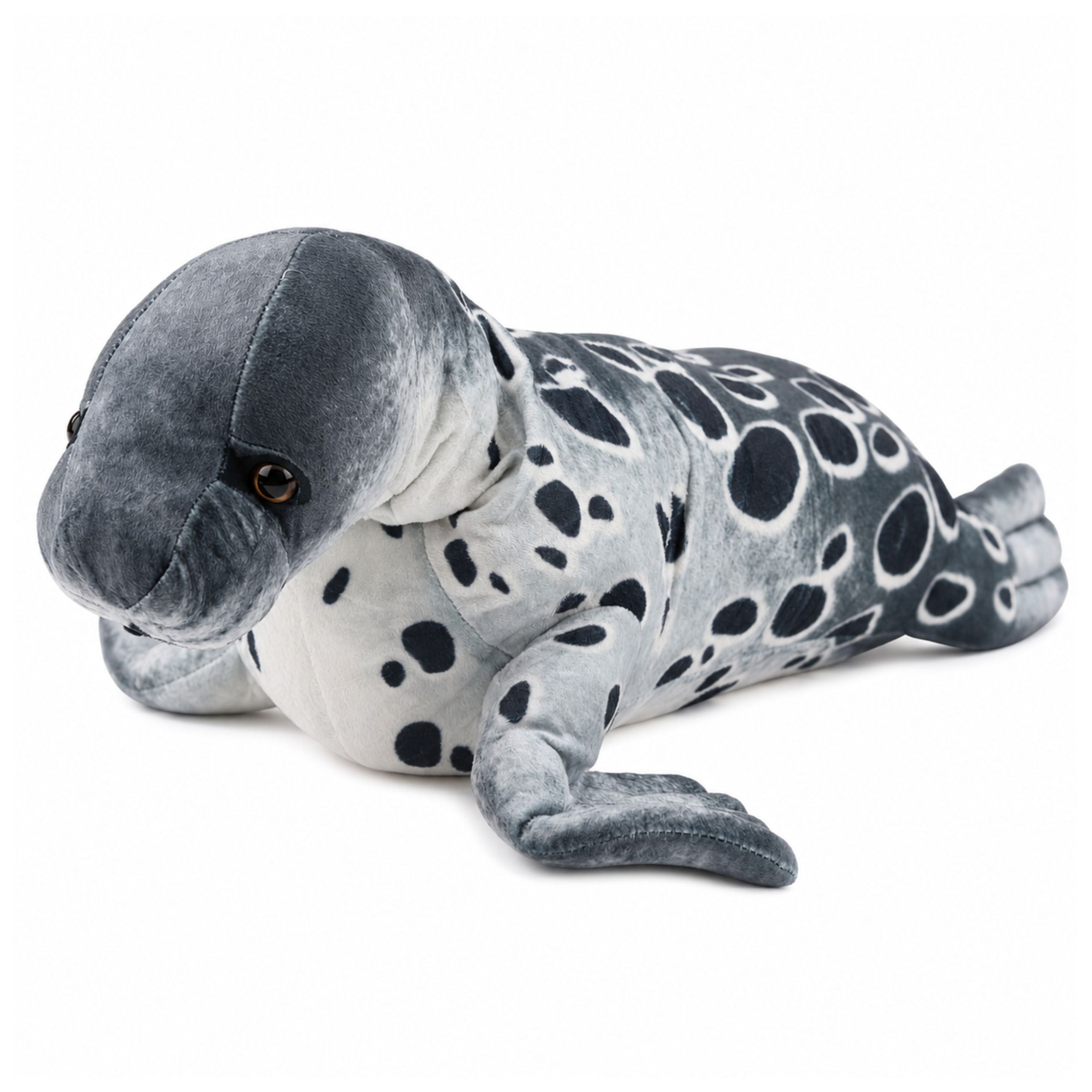 Seal Plush Mascot Cuddly Toy Realistic Gray 50 Cm