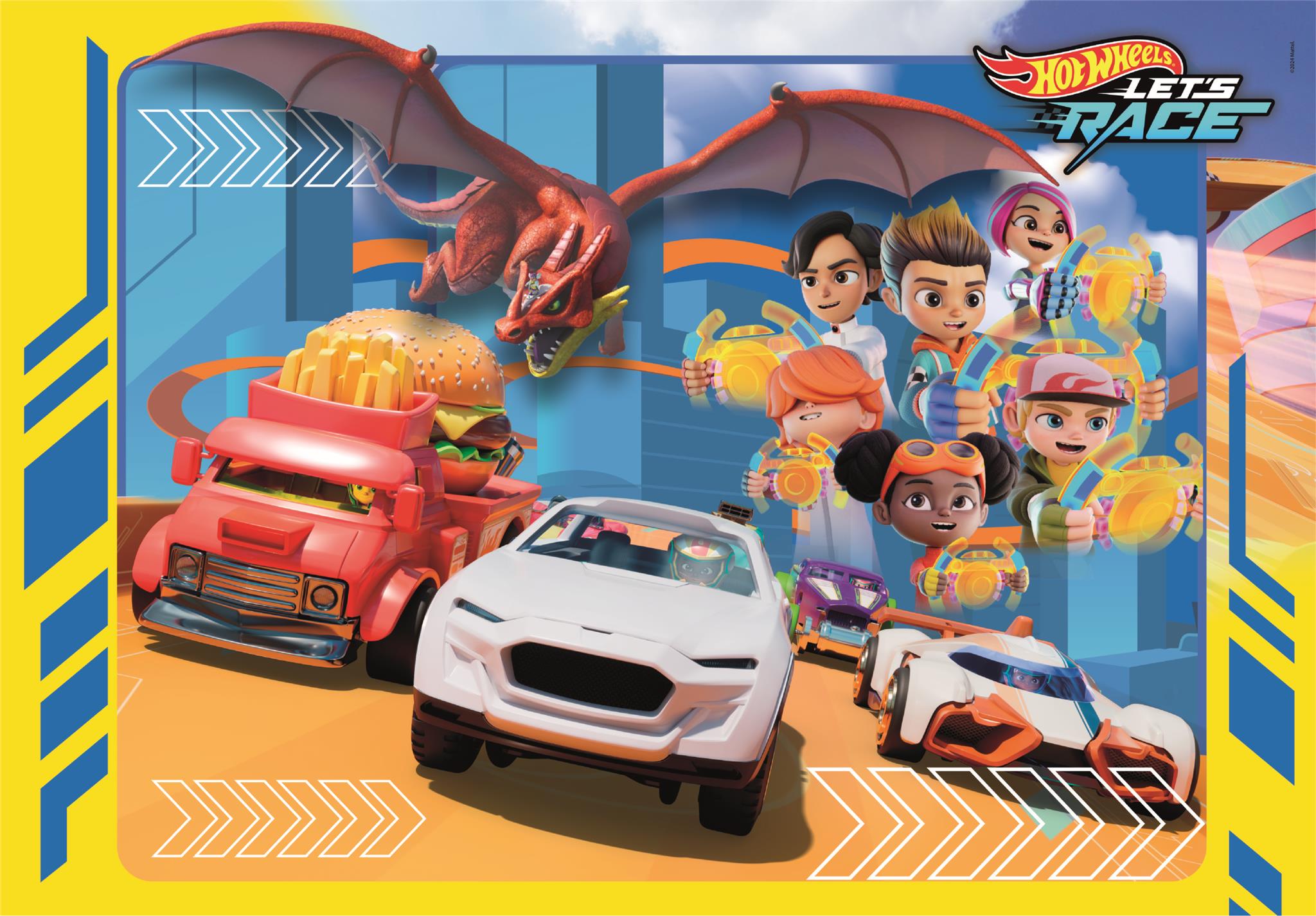 Puzzle 30 Super Color Hot Wheels Clementoni 20284