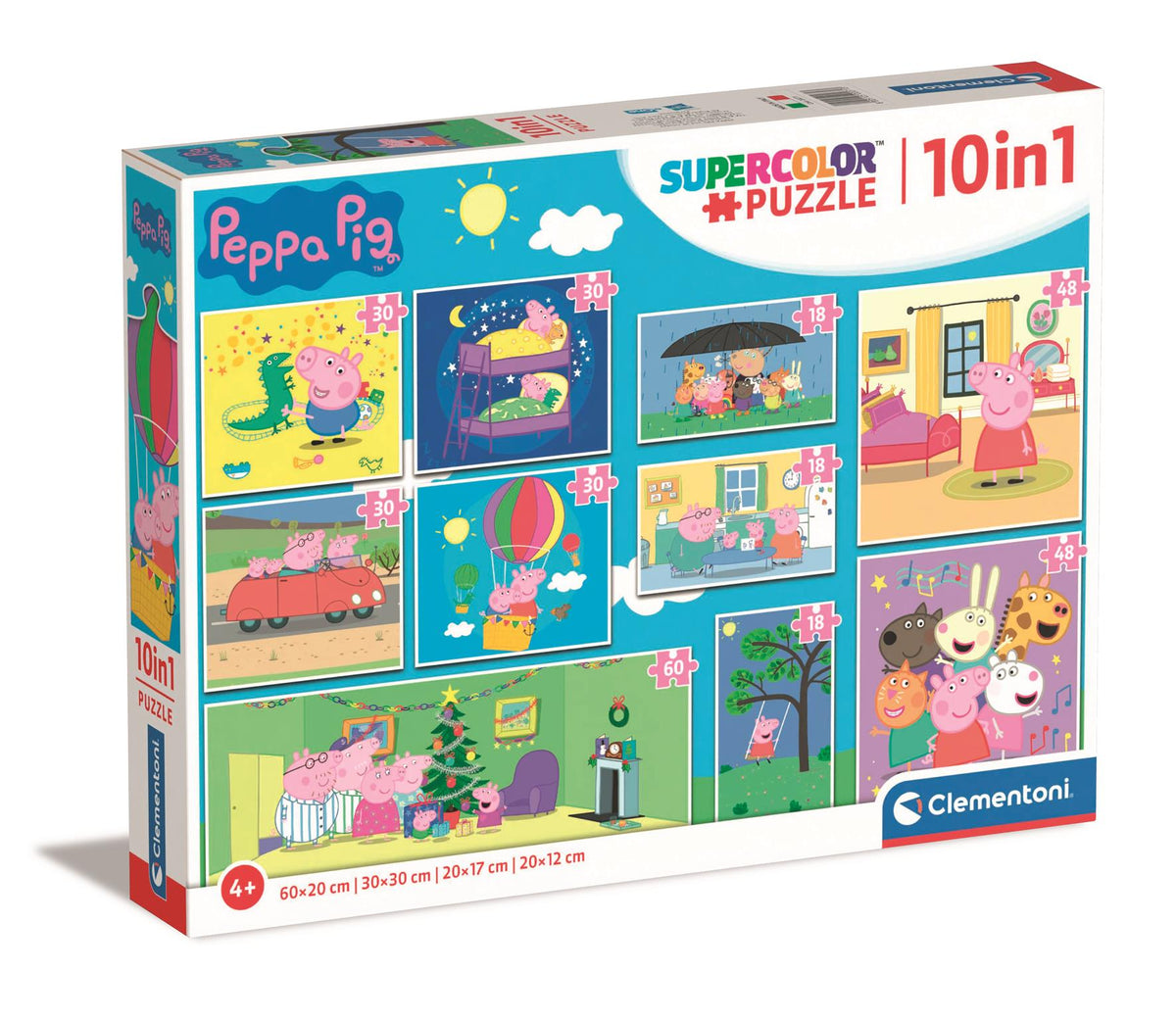 Puzzle 10-in-1 Super Color Peppa Pig Clementoni 20271