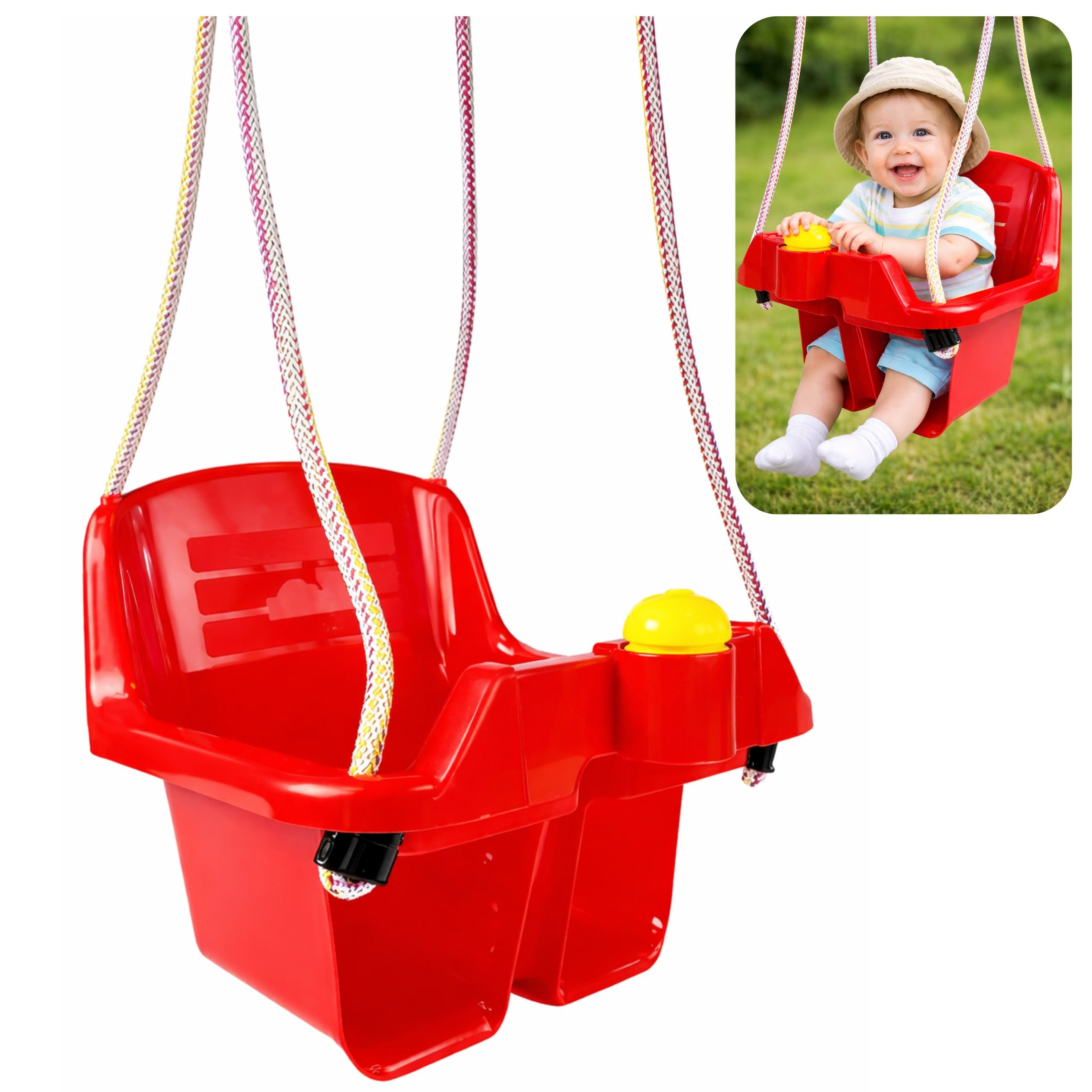 Red Bucket Swing For Children 5237