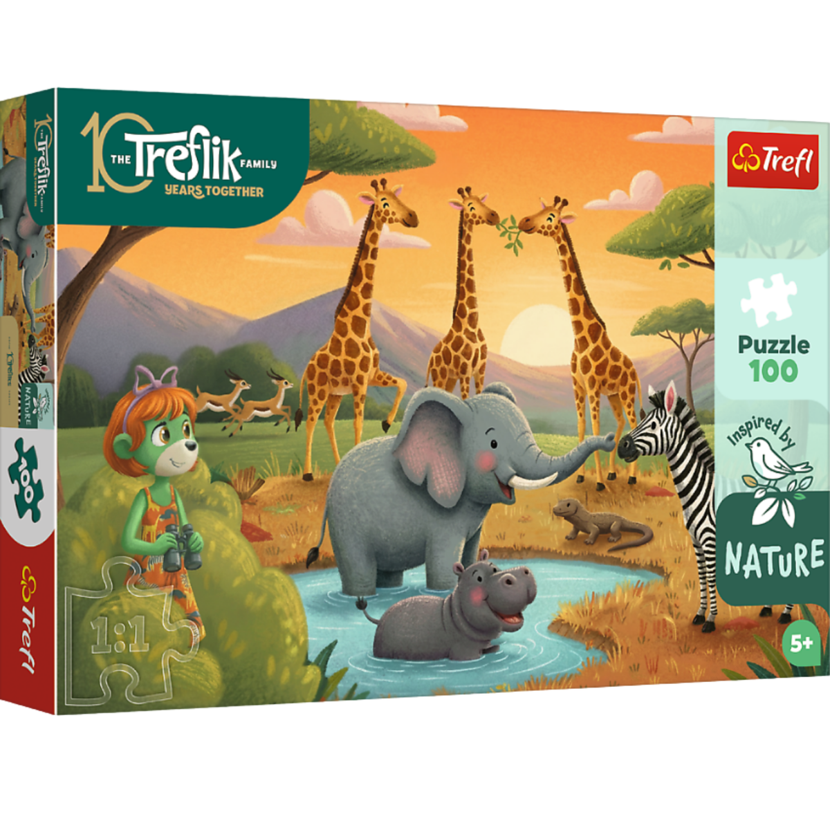 Puzzle - 100 - Happy Gang – Treflik Family - Trefl 16571