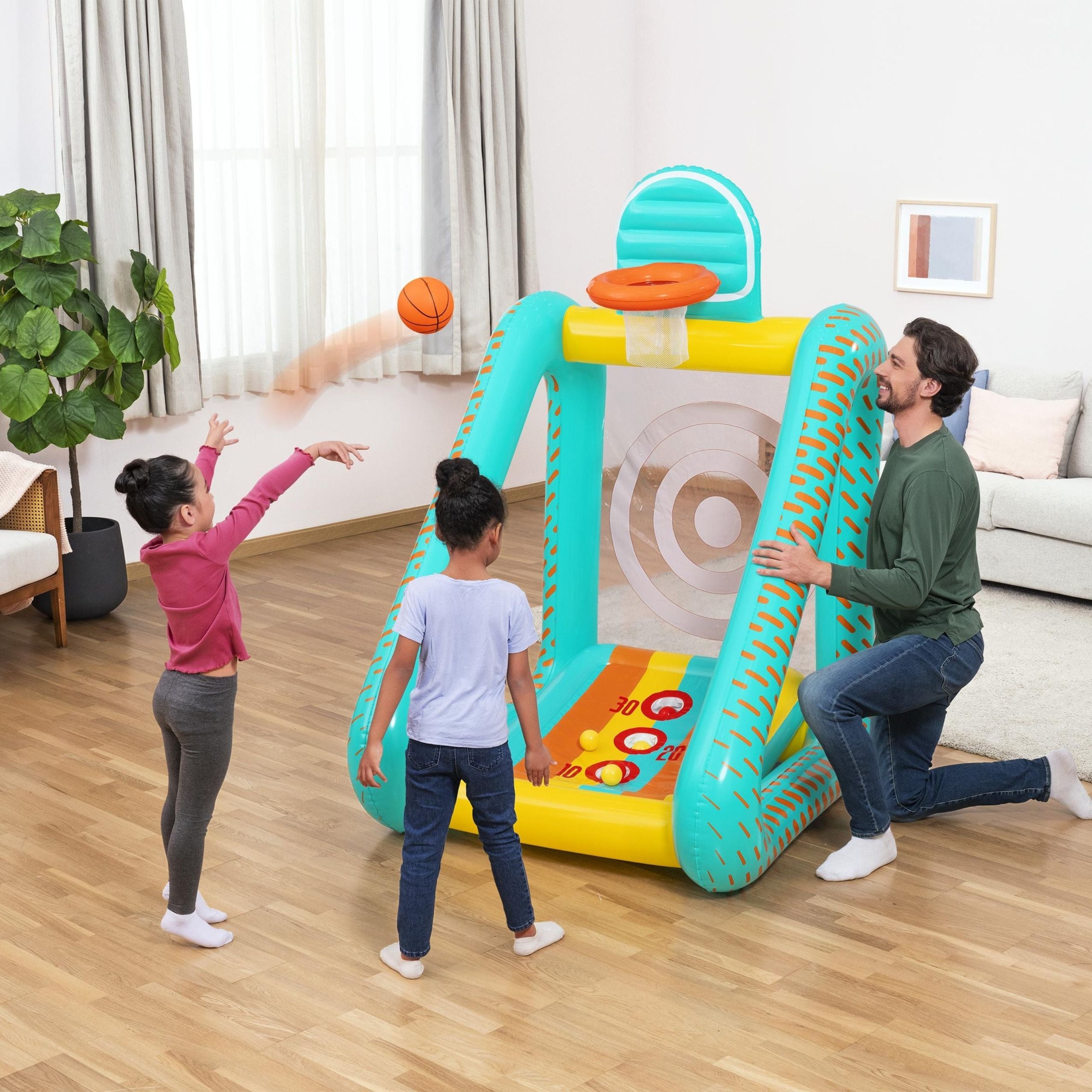 Inflatable Garden Game 3-in-1 Basketball Shooting Target Bestway 52813