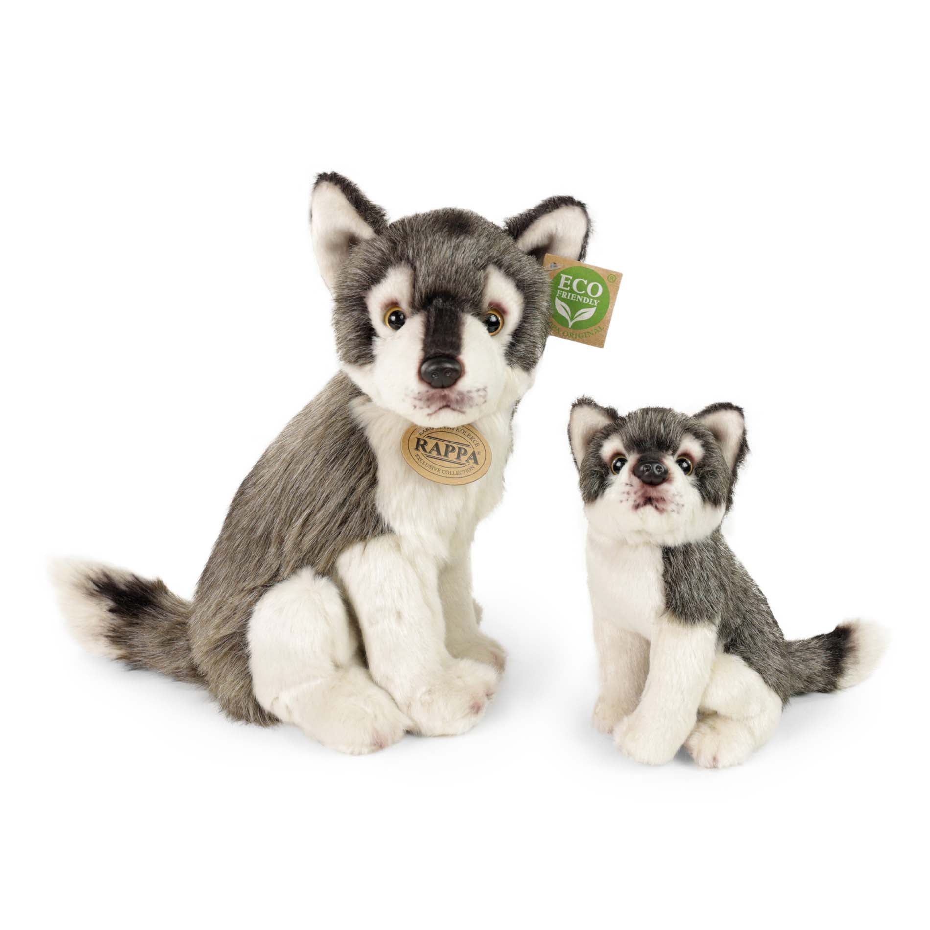 Plush Wolf With Cub 27 Cm Eco-friendly