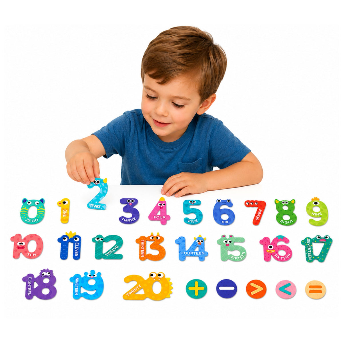 Magnetic Puzzles Activities And Numbers Activities Educational Magnets 26 Pcs.