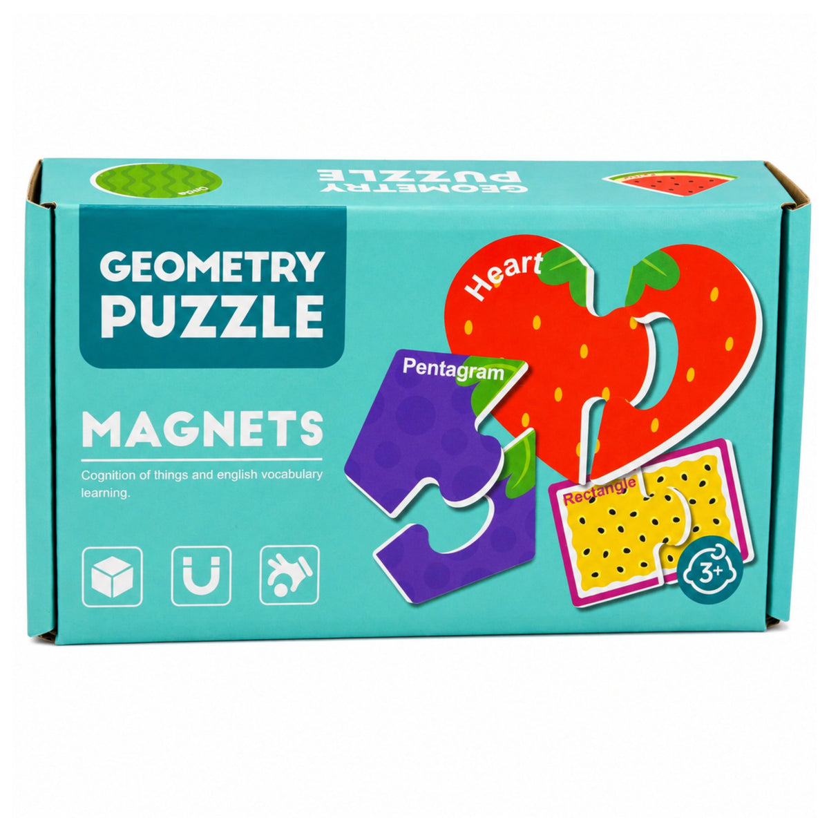 Magnet Pussel Lärande Frukt Magneter För Tavlor Och Kylskåp 30 bitar.