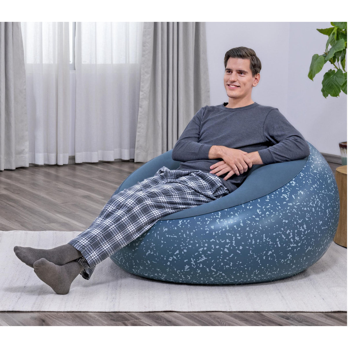 Inflatable Blue Inflate A Chair Bestway 75154