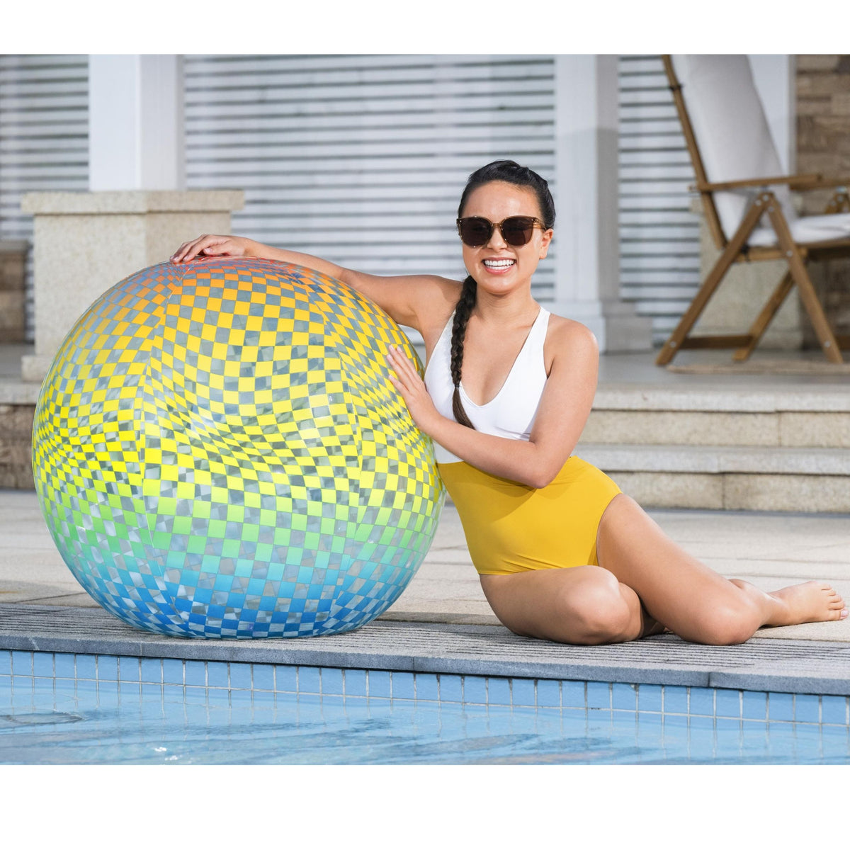 Bestway Colorsphere Grand ballon de plage gonflable 107 cm 31152