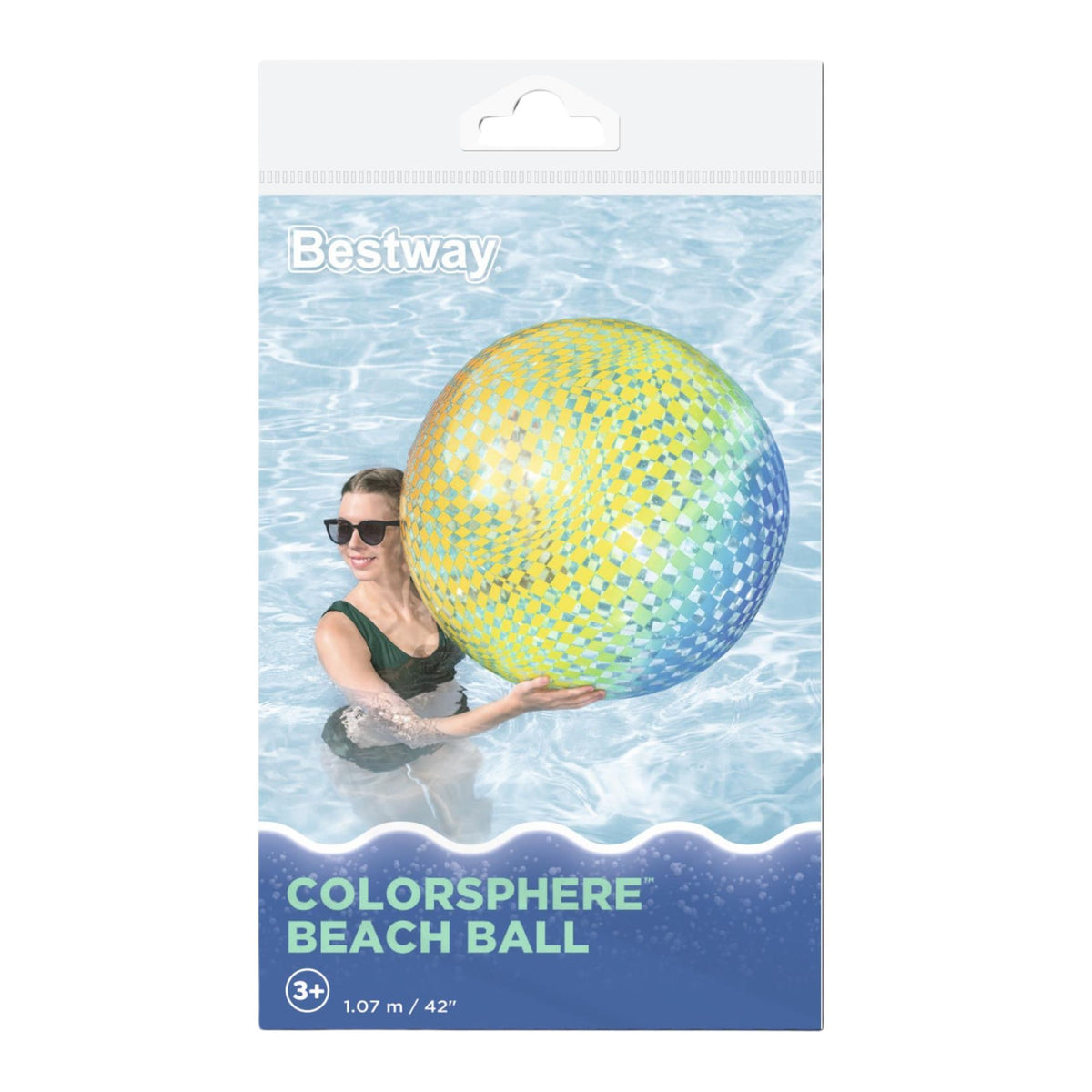 Bestway Colorsphere Grand ballon de plage gonflable 107 cm 31152