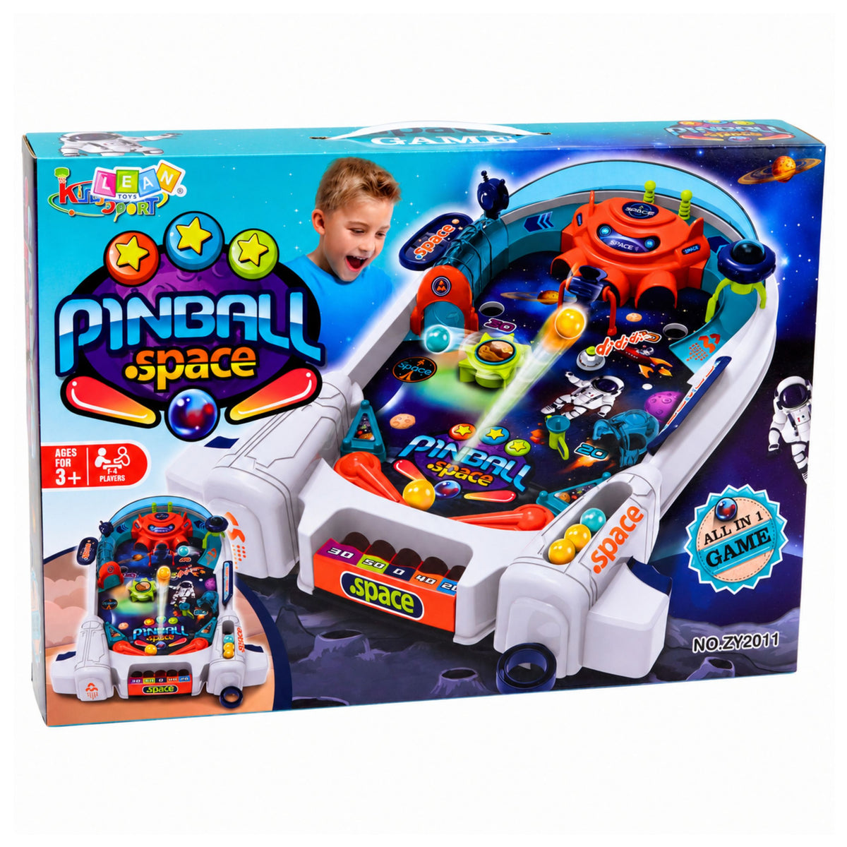 Arkádová hra Space Pinball Space Flipper Rocket Prekážky 8 loptičiek