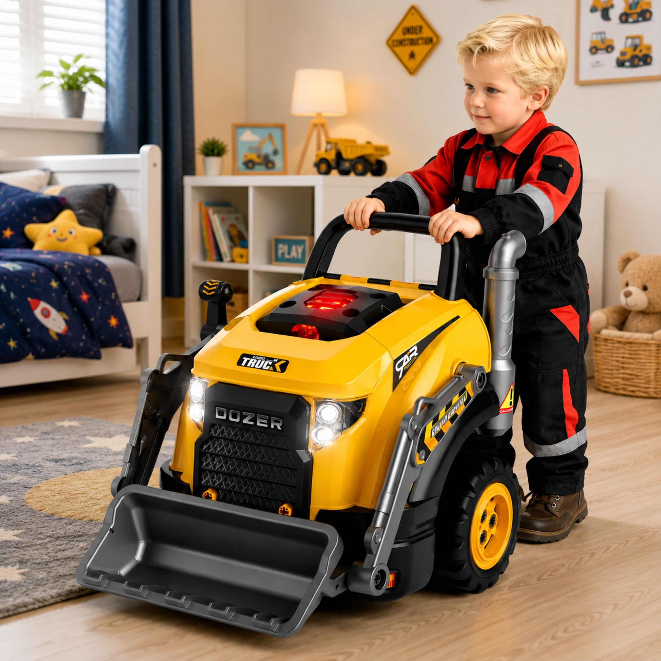 Bulldozer Excavator To Disassemble Little Handyman Lights Sounds Steam