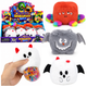 Plush Squishy Creature With Glitter Sensory Anti-stress Colorful 8cm